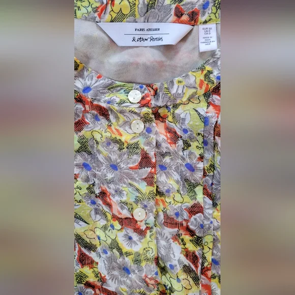 & Other Stories Floral Ruffled Minidress, Cottagecore, Boho, Romantic, Women's 0 - Picture 6 of 12